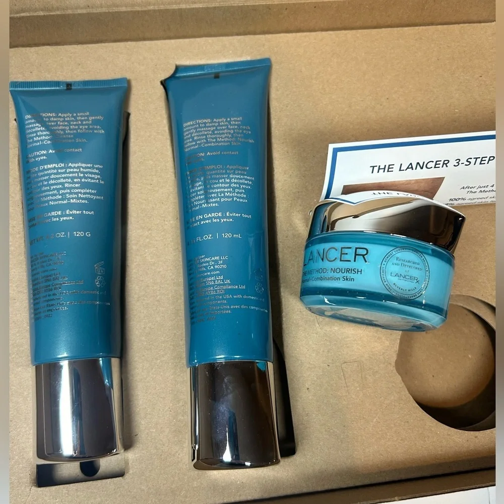 LANCER The Method: Normal-CombinationSkincare 3 Piece Set New and Sealed - Picture 5 of 15